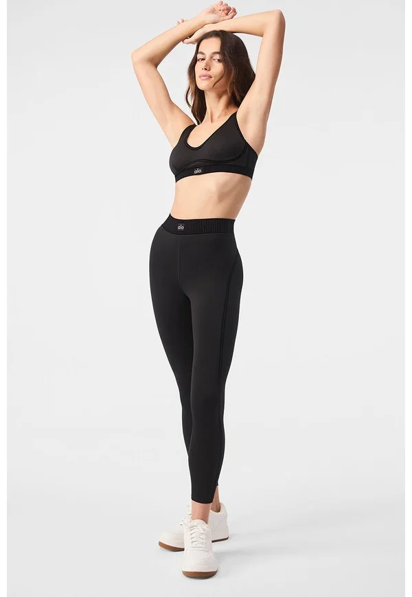 Airlift High-Waist 7/8 Line Up Legging - Black - Black / S