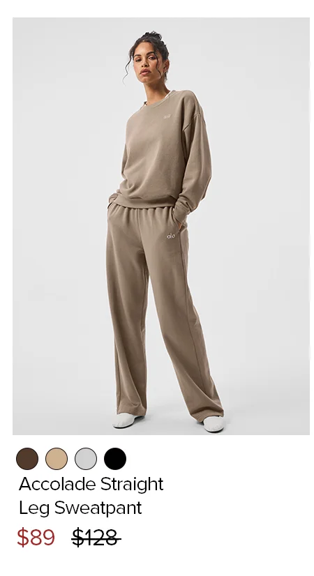 Accolage Straight Leg Sweatpant