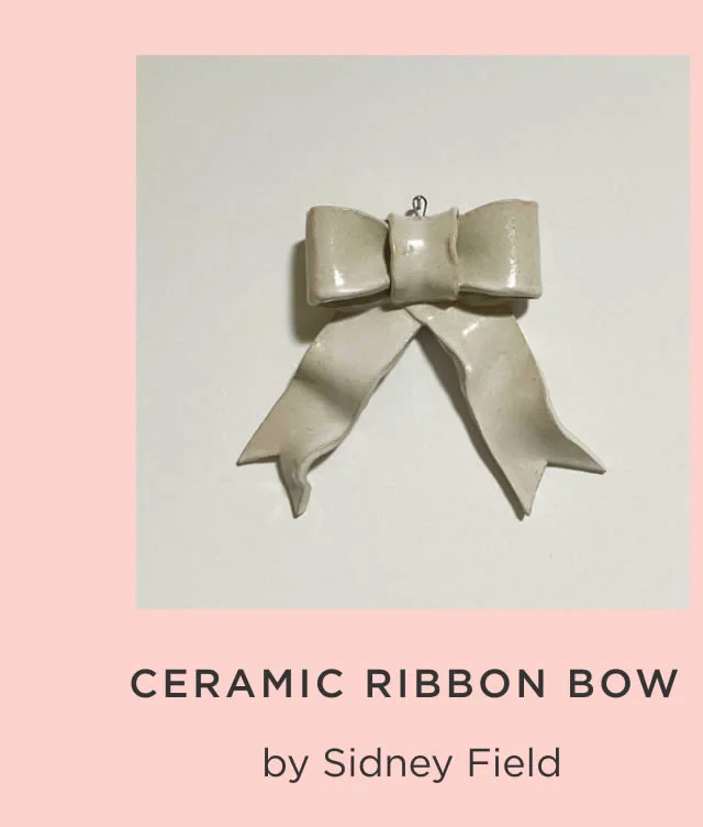 Ceramic Ribbon Bow