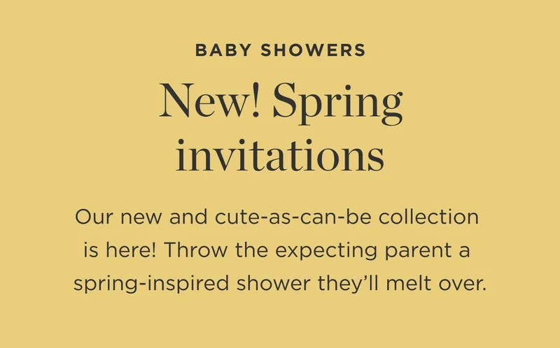 New! Spring Invitations