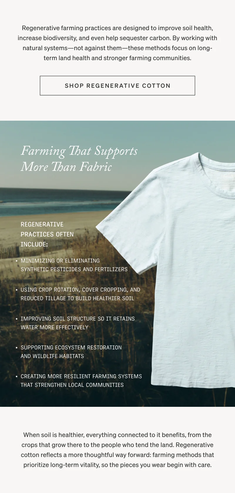 Shop Regenerative Cotton