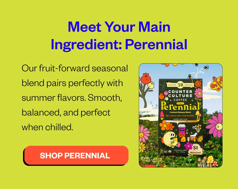 Meet Your Main Ingredient: Perennial Our fruit-forward seasonal blend pairs perfectly with summer flavors. Smooth, balanced, and perfect when chilled. CTA: Shop Perennial Meet Your Main Ingredient: Perennial Our fruit-forward seasonal blend pairs perfectly with summer flavors. Smooth, balanced, and perfect when chilled. CTA: Shop Perennial