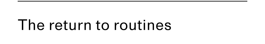 Return to routines reminder