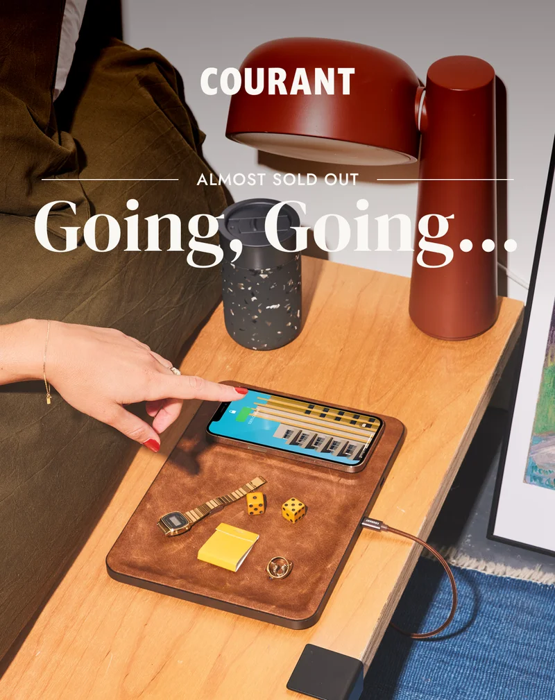 The Must Have MAG:3 charging tray with phone, airpods, watch and items on tray