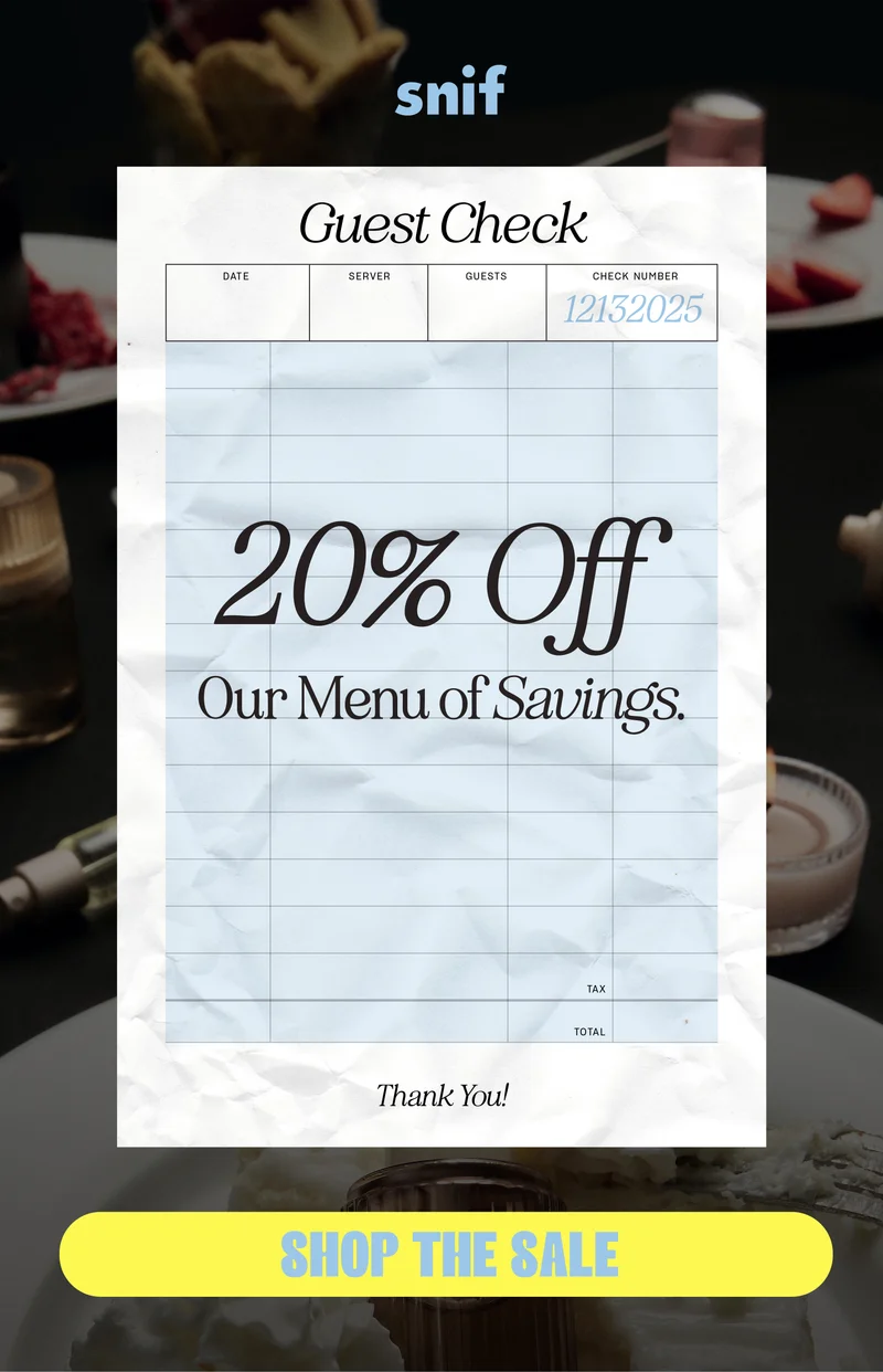 Don’t let our menu of savings end before you try something sweet. Order your scented gifts today.