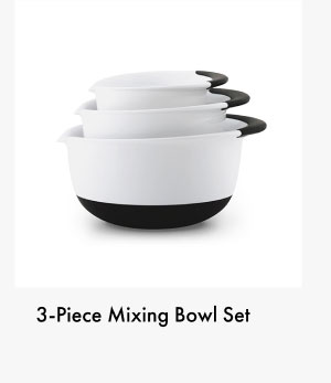 3-Piece Mixing Bowl Set in White