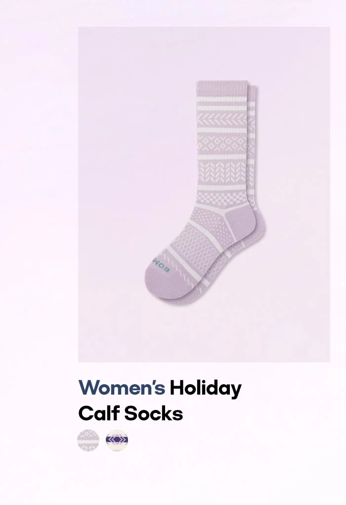 Women's Holiday Calf Socks