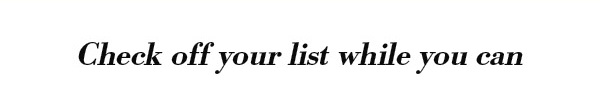 Check Off Your Whole List