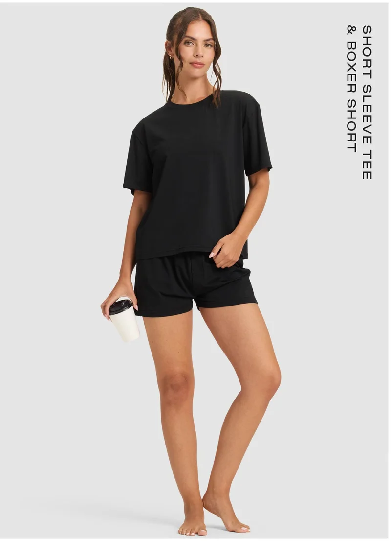 Short Sleeve Tee & Boxer Short Set - Shop Now Short Sleeve Tee & Boxer Short Set - Shop Now
