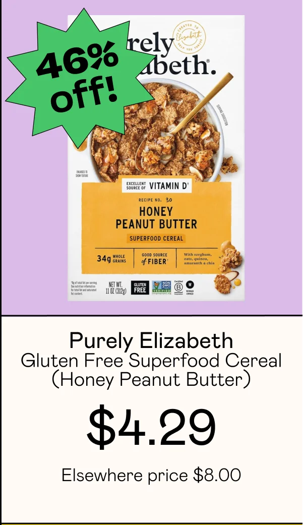 Gluten Free Superfood Cereal - Honey Peanut Butter