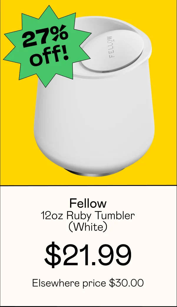 12oz Ruby Tumbler - White