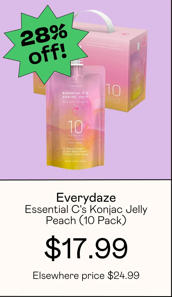 Essential C's Konjac Jelly - Peach (10 Pack)