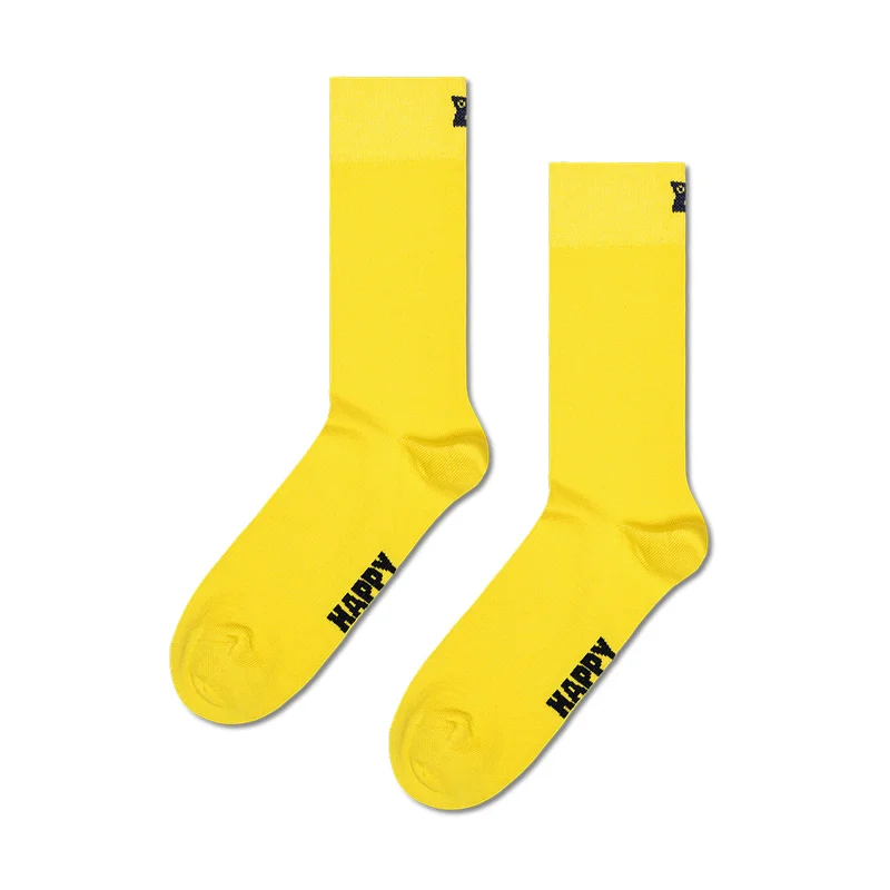 Yellow Solid Sock
