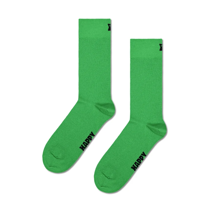Green Solid Sock