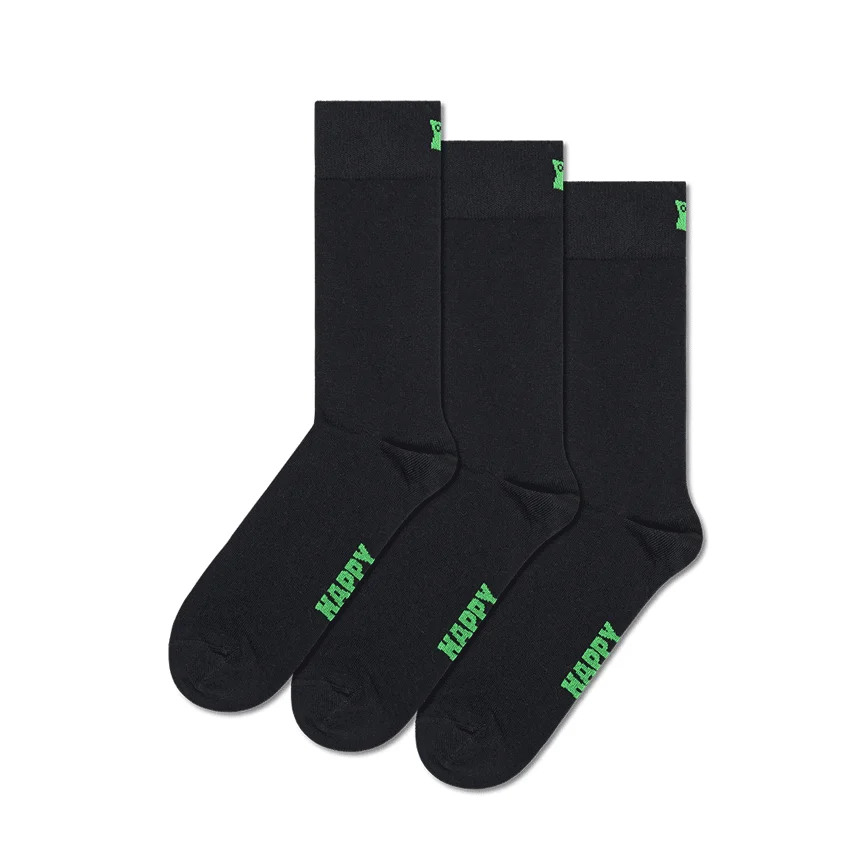 3-Pack Solid Socks