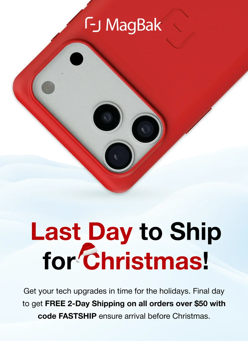 Last Day to Ship for Christmas!  Get your tech upgrades in time for the holidays. Final day to get FREE 2-Day Shipping on all orders over $50 with code FASTSHIP ensure arrival before Christmas.