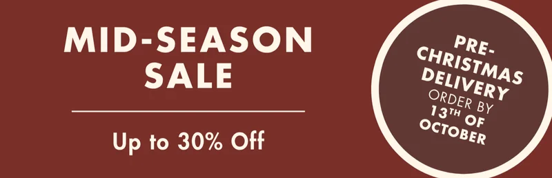 Mid Season Sale - Up to 30% off