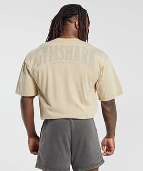 HERITAGE WASHED T-SHIRT - DESERT BEIGE