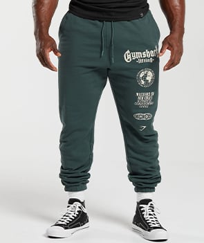 GLOBAL LIFTING OVERSIZED JOGGERS - GREEN