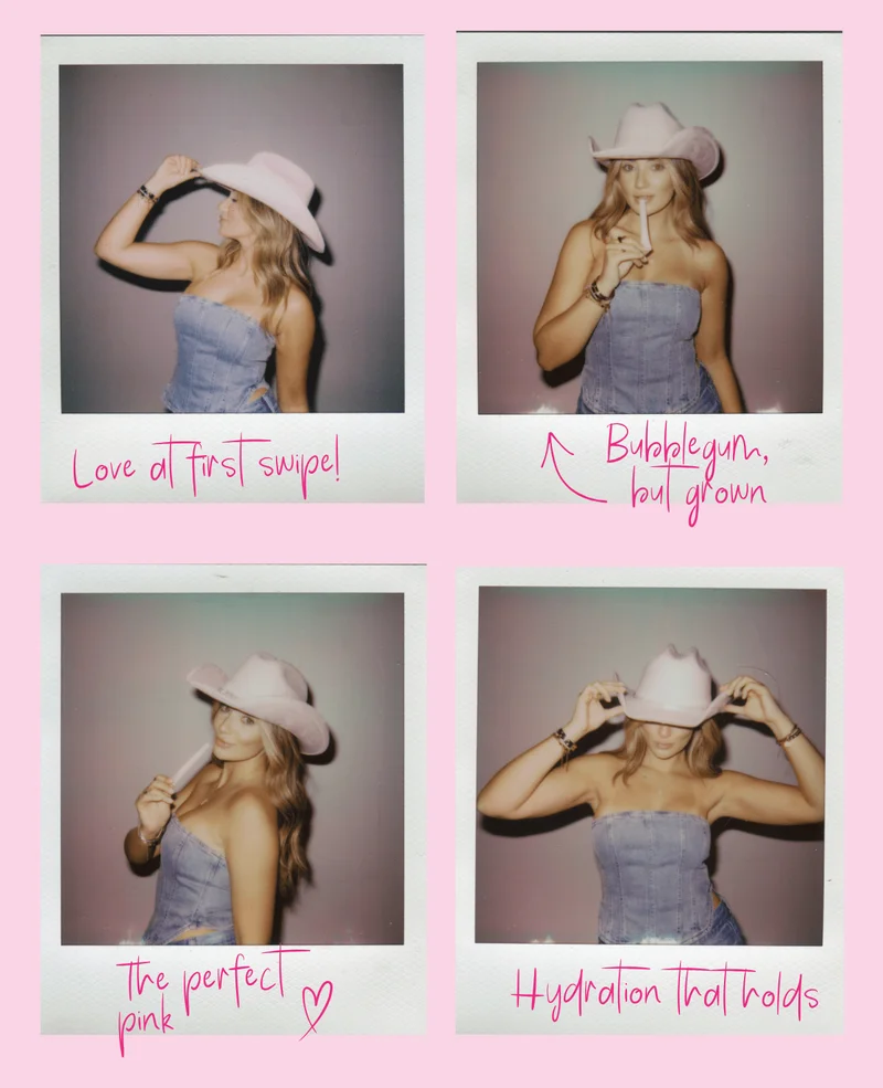 Love at first swipe! | Bubblegum, but grown | The perfect pink | Hydration that holds