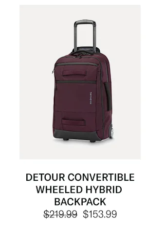 Detour Convertible Wheeled Hybrid Backpack