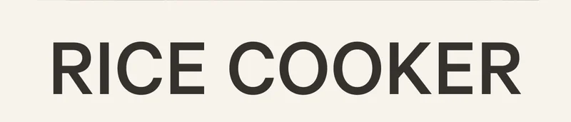 Rice Cooker