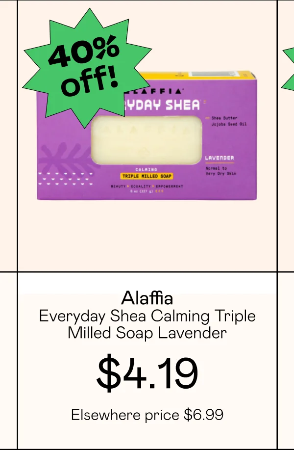 Everyday Shea Calming Triple Milled Soap Lavender