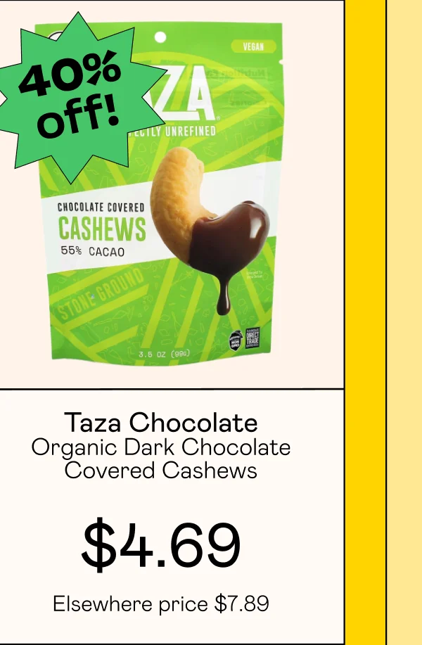 Organic Dark Chocolate Covered Cashews