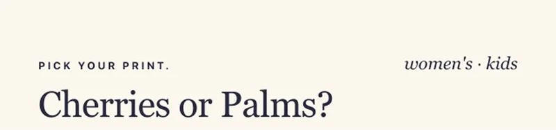 Cherries or Palms?