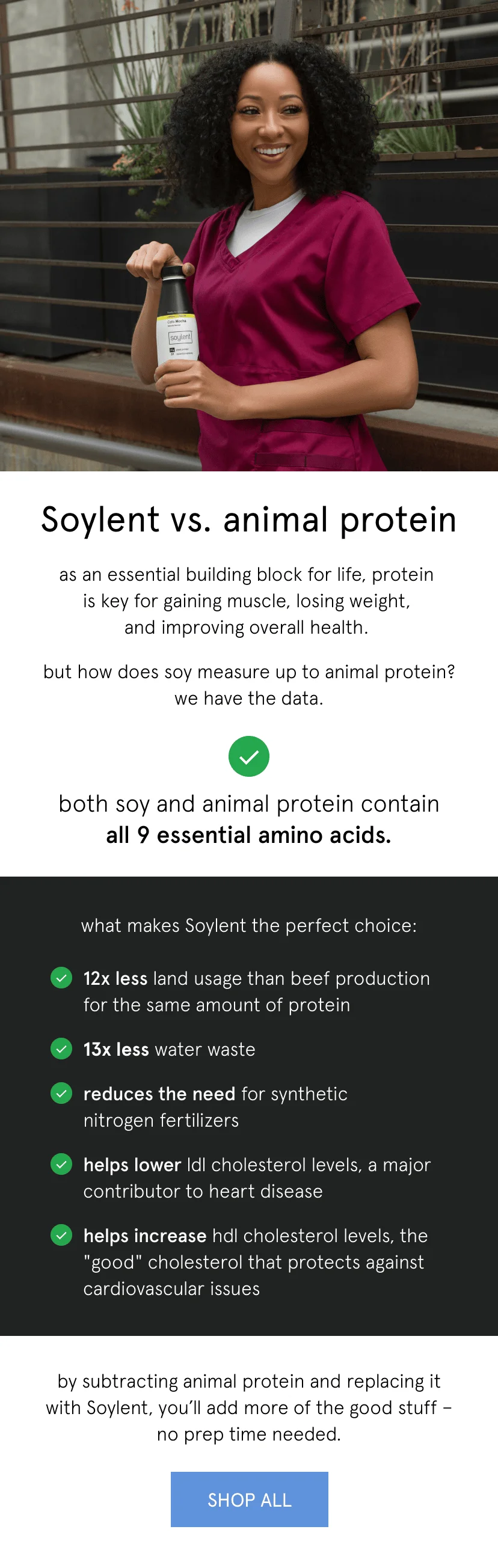 Soylent vs animal protein