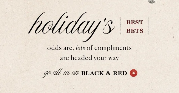 go all in on Black & Red