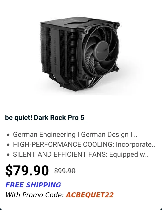 be quiet! Dark Rock Pro 5