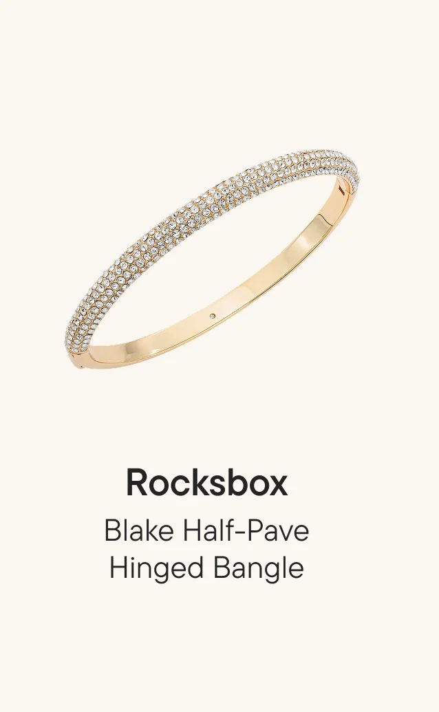 Blake Half-Pave Hinged Bangle