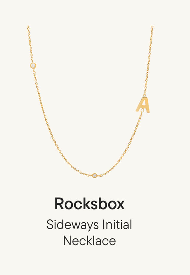 Sideways Initial Necklace