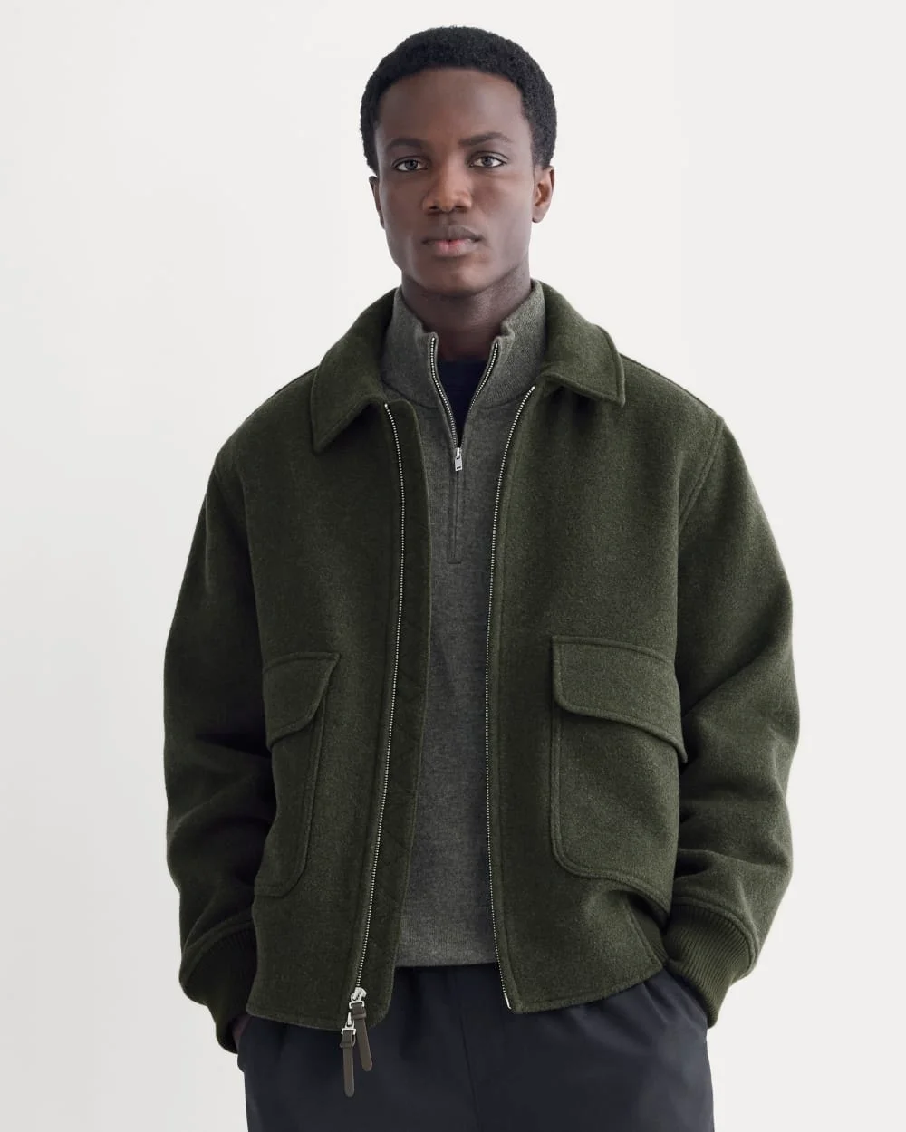 Image of ReWool Flight Jacket | Heather Beech