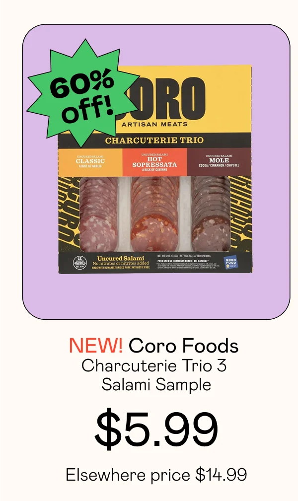 Charcuterie Trio 3 Salami Sample