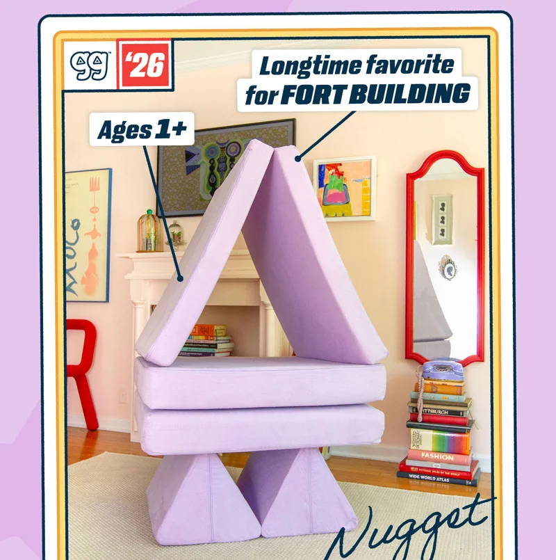 The Nugget. Longtime favorite for fort building. Ages 1+