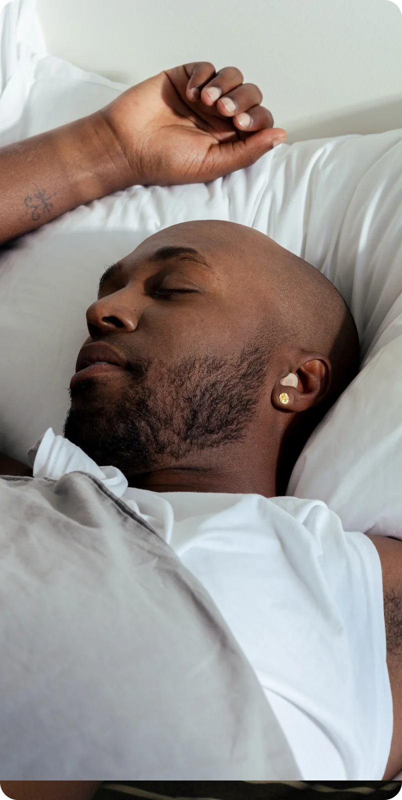 Sleeping in the bed