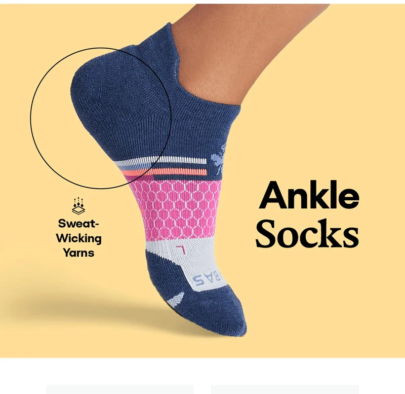 Sweat-Wicking Yarns | Ankle Socks