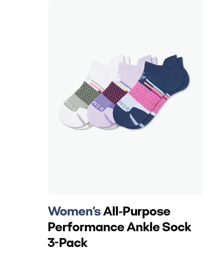 Women's All-Purpose Performance Ankle Sock 3-Pack
