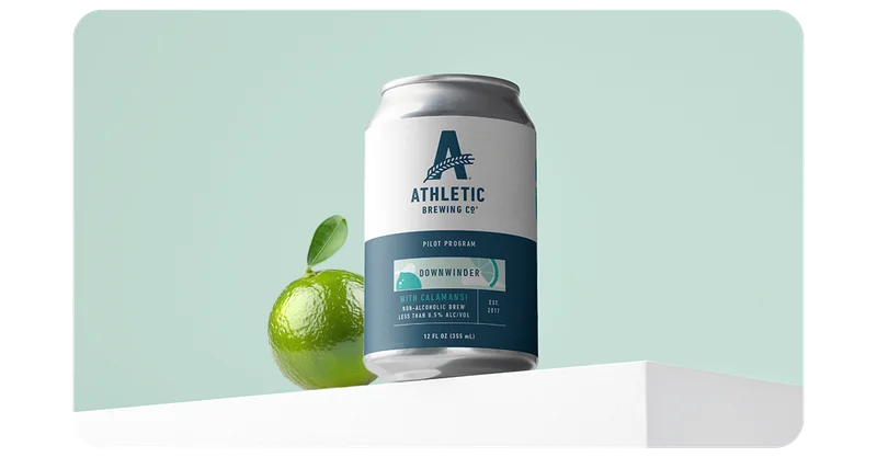 an image of a can of athletic drink next to a lime