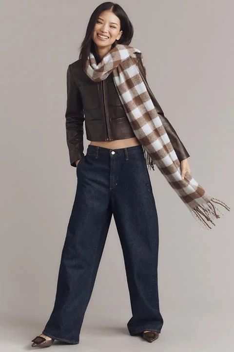 Maeve Brushed Gingham Scarf