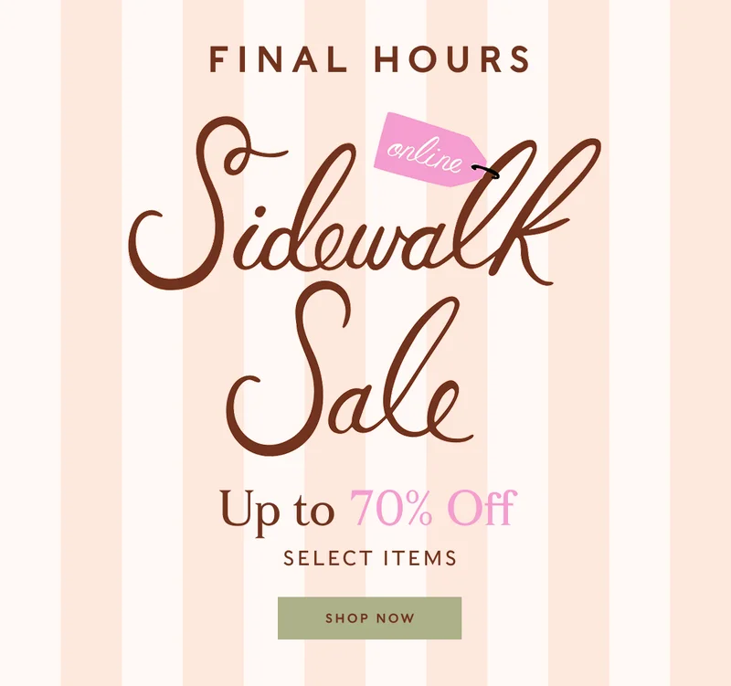 Final Hours Sale Up to 70% Off SELECT PRODUCTS SHOP NOW