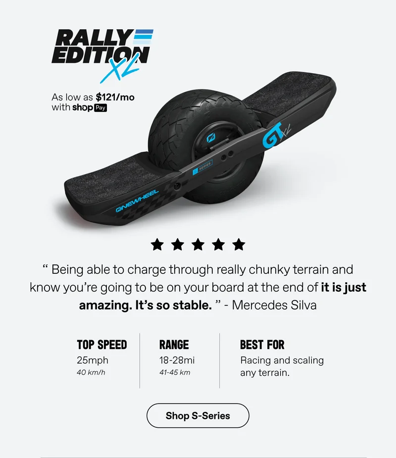 Onewheel GT S-Series Rally Edition XL