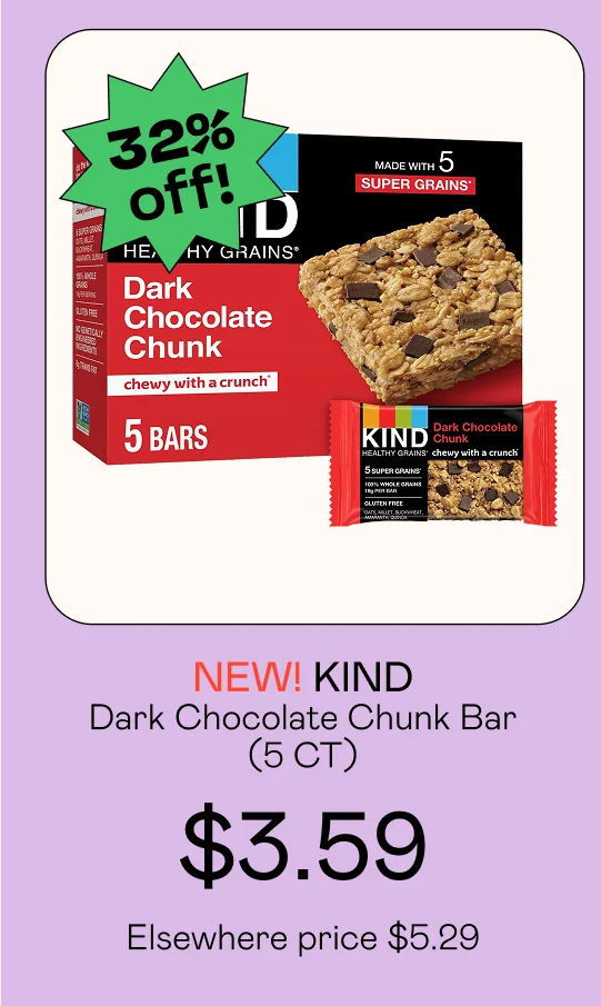 Dark Chocolate Chunk Bar (5 CT)