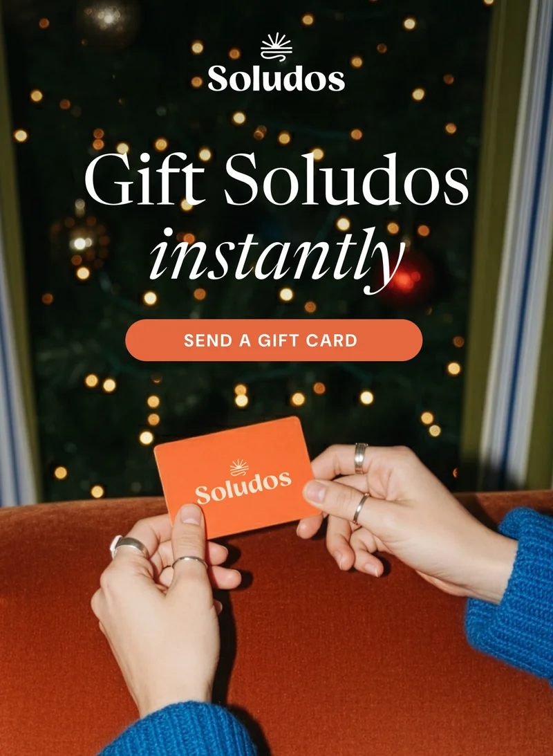 Gift Soludos instantly. Send a gift card.