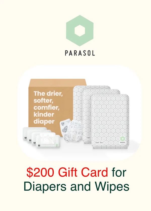 @Parasolco - $200 Gift Card for Diapers and Wipes