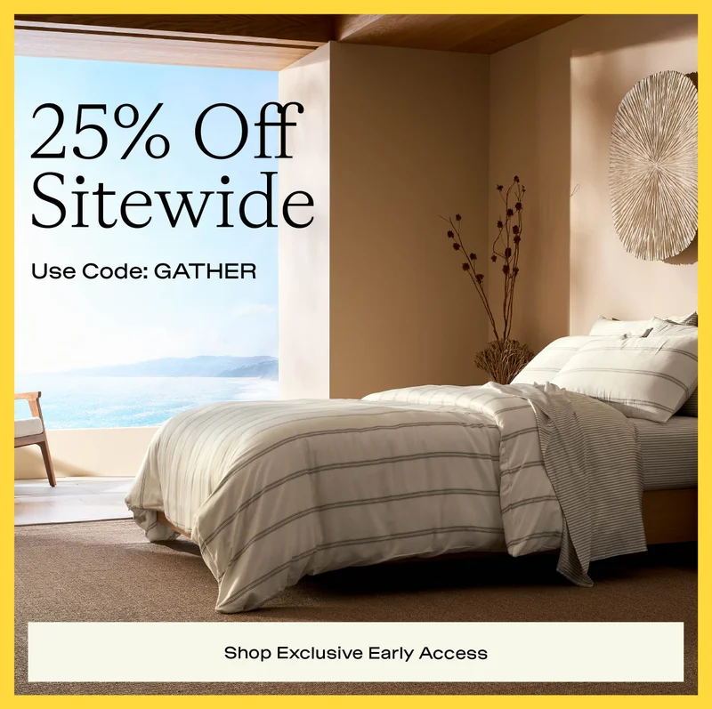 25% OFF SITEWIDE WITH CODE
