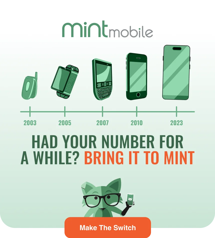 Had your number for a while? Bring it to Mint