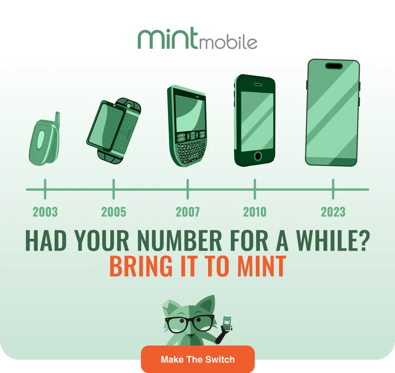 Had your number for a while? Bring it to Mint